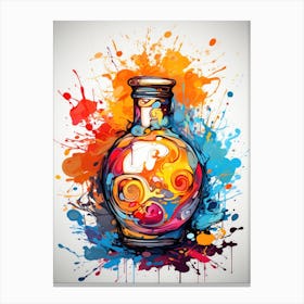 Colorful Bottle Canvas Print