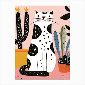 Cactus Cat 3 Canvas Print