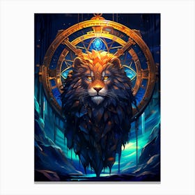 Lion Of The Abyss Canvas Print