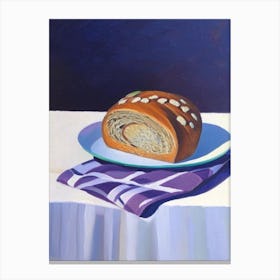 Cottage Loaf Bakery Product Acrylic Painting Tablescape Canvas Print