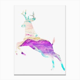 Animal Negative Space ― Deer Canvas Print