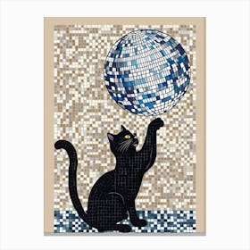 Disco Cat 4 Canvas Print