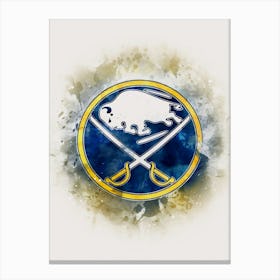 Buffalo Sabres Watercolor Canvas Print