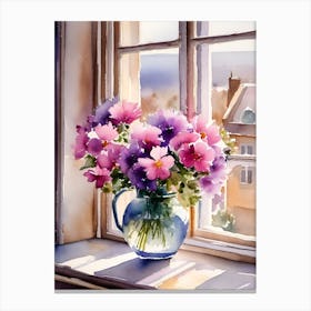 Flowers In A Vase Canvas Print