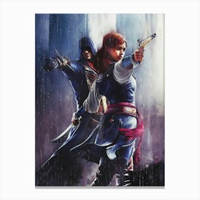 Elise And Arno Assassin S Creed Canvas Print