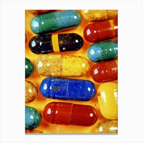 Colorful Pills Canvas Print