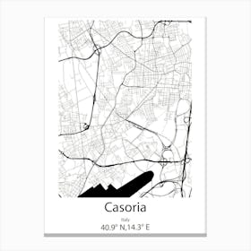 Casoria,Italy Minimalist Map Toile