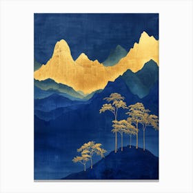 Golden Mountains 1 Canvas Print