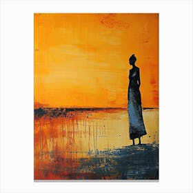 The African Woman; A Boho Sketch Canvas Print