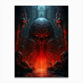 Demon Skull Canvas Print