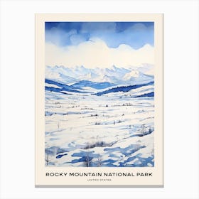 Rocky Mountain National Park United States 2 Poster Canvas Print