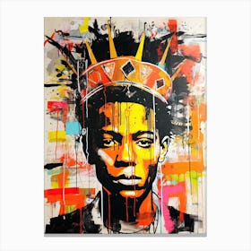 King Of Kings, Jean-Michel Basquiat Canvas Print