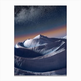 MOUNTAINRAINBOWnight Canvas Print