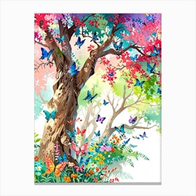 Butterfly Tree 2 Canvas Print