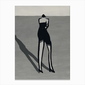 Shadow Of A Woman Canvas Print