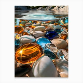 Glass Pebbles Canvas Print