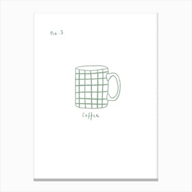 Coffee Mug Kitchen Print Canvas Print