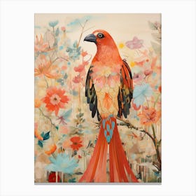 Parrot 3 Detailed Bird Painting Canvas Print