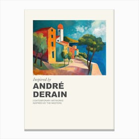 Museum Poster Inspired By Andre Derain 6 Canvas Print