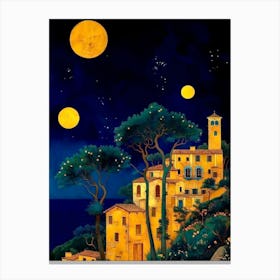 Night At The Villa Canvas Print