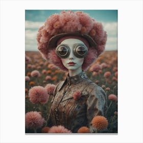 Girl In A Field Art Print Canvas Print