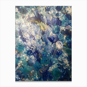 Blue Lilies Canvas Print