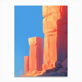 Sandstone Pillars Canvas Print