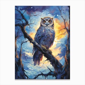 Owl In The Tree Canvas Print