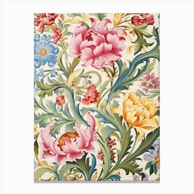 Floral Wallpaper 40 Canvas Print