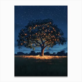 Lion King Tree Canvas Print