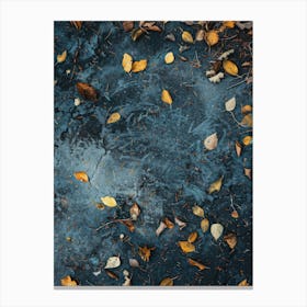Autumn Leaves On The Ground 4 Canvas Print
