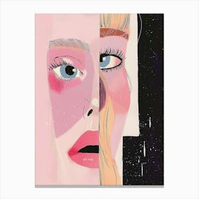 Girl With Two Faces Canvas Print