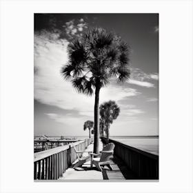 Florida, Black And White Analogue Photograph 3 Canvas Print