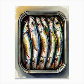 Sardines In A Can Canvas Print