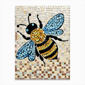 Mosaic Bee 5 Canvas Print