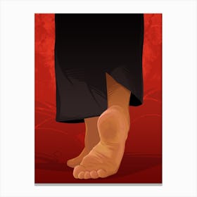 Pulp Fiction Tarantino Mia Feet I Canvas Print