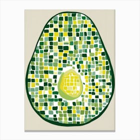 Avocado Mosaic 2 Canvas Print