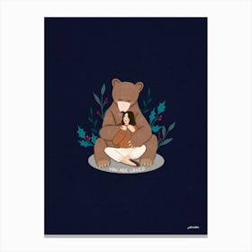 Bear Hug, You Are Loved Canvas Print