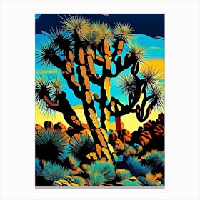 Joshua Tree Pattern Nat Viga Style  (4) Canvas Print