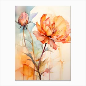 Watercolor Flowers 47 Canvas Print