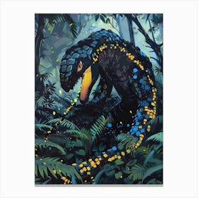 Lizard In The Jungle Canvas Print