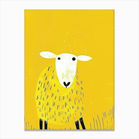 Yellow Sheep 7 Canvas Print