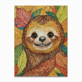 Sloth 12 Canvas Print