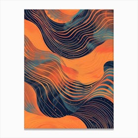 Abstract Wave Pattern 15 Canvas Print