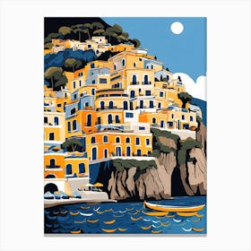 Summer In Positano Painting (74) Canvas Print