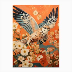 American Kestrel 3 Detailed Bird Painting Canvas Print