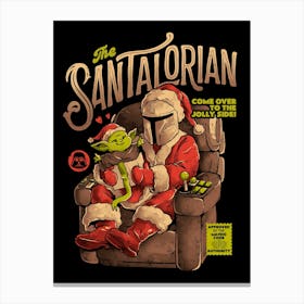 Santalorian - Funny Cute Star Christmas Wars Gift Canvas Print