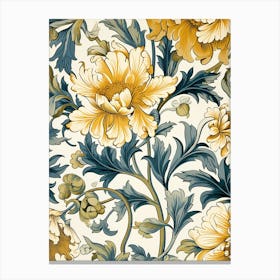 Wallpaper Floral Pattern 6 Canvas Print