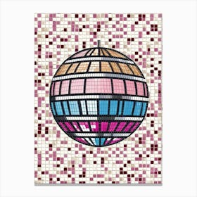 Mosaic Disco Ball 1 Canvas Print