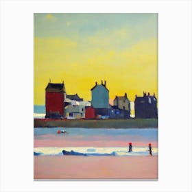 Broadstairs Beach, Kent Bright Abstract Canvas Print